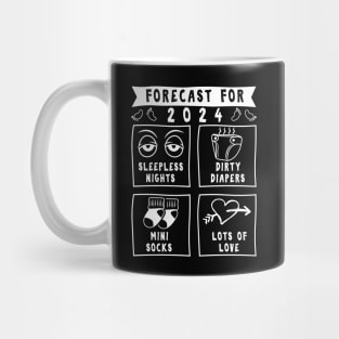 FORECAST FOR 2024 FUNNY GIFT FOR NEW MOTHER & FATHER Mug